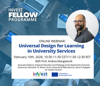 invest-alliance.eu Webinar: Universal Design for Learning (UDL) in University Services