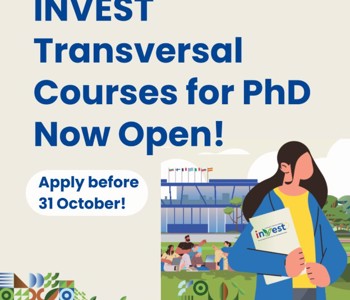 invest-alliance.eu INVEST Transversal Courses for PhD – apply before 31 October!